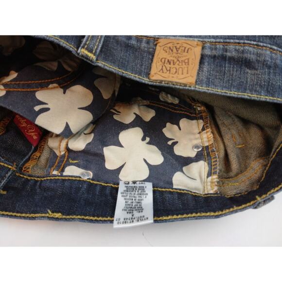 Lucky Brand by Gene Montesano Women Jeans 8/29 Bootcut Embroidered Rear Pockets - Picture 9 of 12